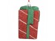 Christmas Ornament Gift 8x8x11 Cm Red Plastic - 8.0 cm Clayre & Eef