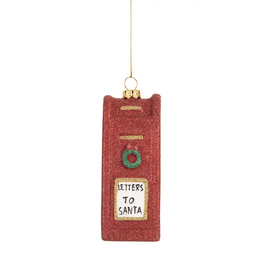 Christmas Ornament Mailbox 5x4x11 Cm Red Plastic - 5.0 cm Clayre & Eef Christmas Ornament Mailbox 5x4x11 Cm Red Plastic - 5.0 cm Clayre & Eef