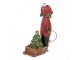 Dekorace jezevčík Dachshund se sáňkami - 8*4*13 cm Clayre & Eef