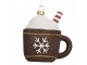 Christmas Ornament 9x7x10 Cm Brown Plastic Cups - 9.0 cm Clayre & Eef