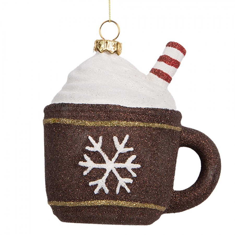 Christmas Ornament 9x7x10 Cm Brown Plastic Cups - 9.0 cm