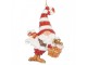 Christmas Ornament Gnome 10 Cm Red Plastic - 8.0 cm Clayre & Eef