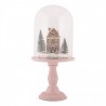 Perníková chaloupka v poklopu na podstavci Ginger Led - Ø 17*36 cm / 2*AAA