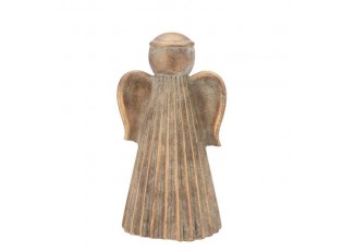 Zlatá antik cementová dekorace anděl Angel Gold - 9*7*12 cm