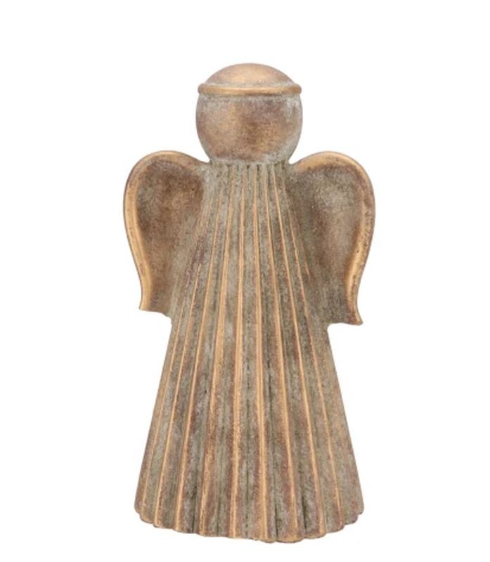Zlatá antik cementová dekorace anděl Angel Gold L - 11*10*20 cm 571563