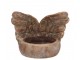 Zlatý antik cementový svícen andělská křídla Angel Wings Gold - 11*9*8 cm daan kromhout