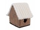Decorative Figurine House 13x10x13 Cm Brown Textile - 13.0 cm Clayre & Eef