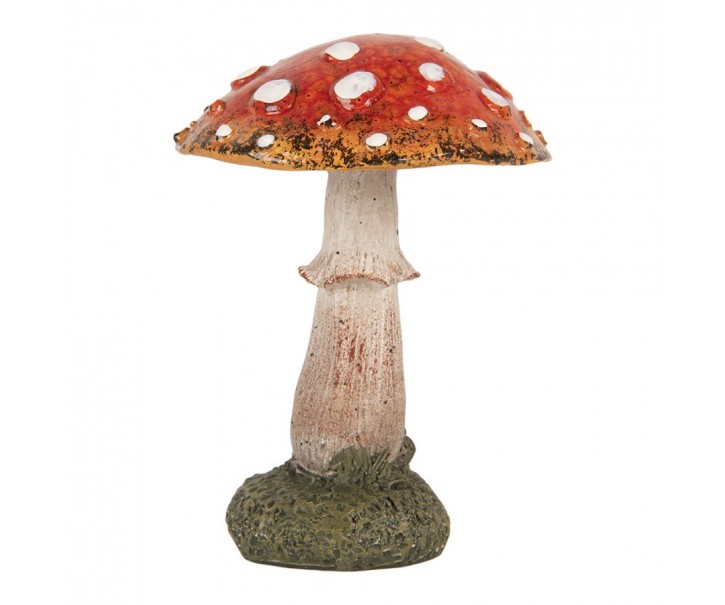 Dekorace figurka houba muchomůrka - Ø 9*12 cm Clayre & Eef