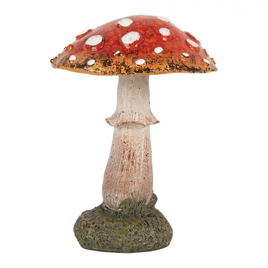 Dekorace figurka houba muchomůrka - Ø 9*12 cm