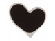 Magnet Heart 6x6x1 Cm White Metal - 6.0 cm Clayre & Eef