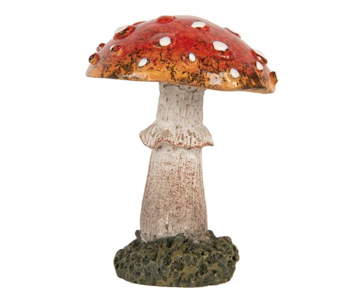 Dekorace figurka houba muchomůrka - Ø 6*8 cm Clayre & Eef