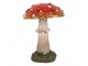 Dekorace figurka houba muchomůrka - Ø 6*8 cm Clayre & Eef