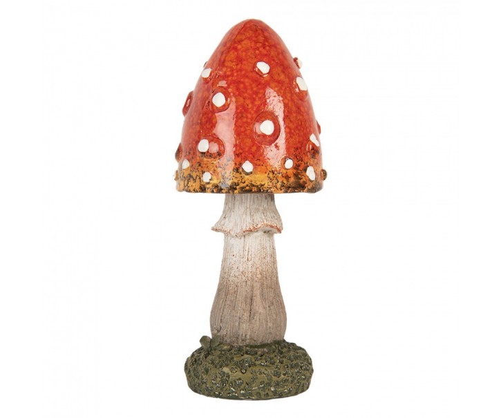 Dekorace figurka houba muchomůrka - Ø 5*12 cm Clayre & Eef
