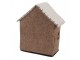 Decorative Figurine House 17x9x19 Cm Brown Textile - 17.0 cm Clayre & Eef
