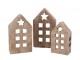Zlatý antik cementový svícen domek House Gold - 16*10*28 cm daan kromhout