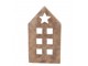Zlatý antik cementový svícen domek House Gold - 16*10*28 cm daan kromhout