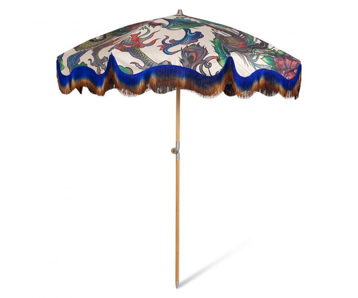 Barevný slunečník s třásněmi Traditional Blend - Ø 200*230 cm HKLIVING