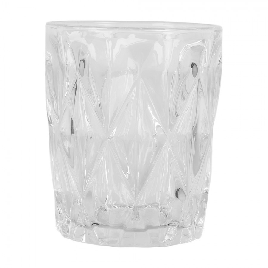 Transparentní sklenička na vodu Diamond - Ø 8*10 cm / 250 ml
