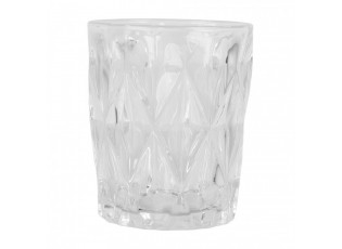 Transparentní sklenička na vodu Diamond - Ø 8*10 cm / 250 ml