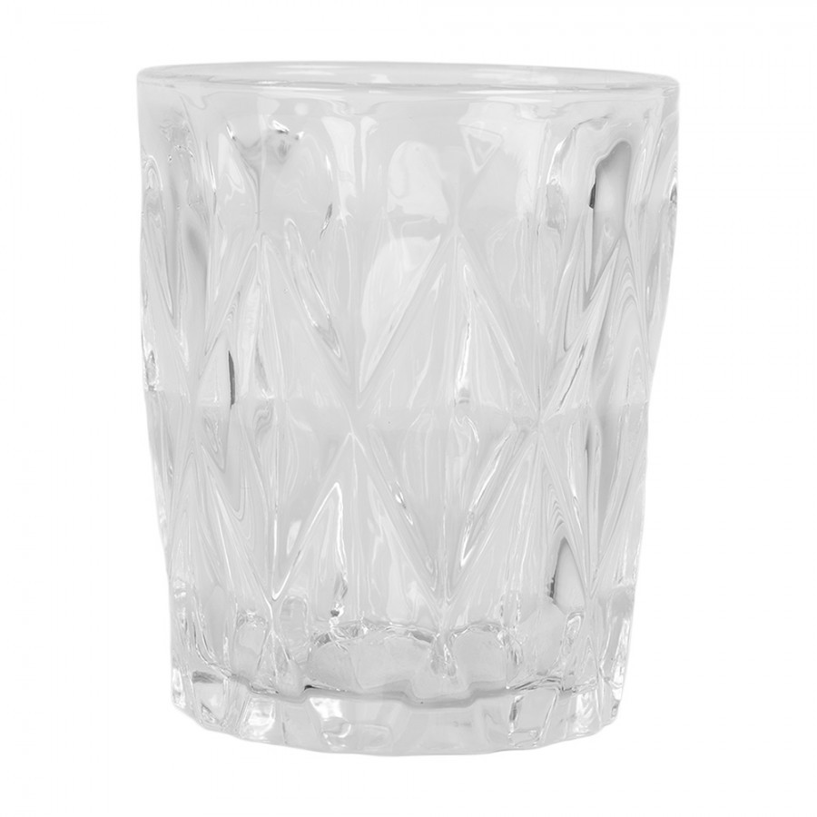 Transparentní sklenička na vodu Diamond - Ø 8*10 cm / 250 ml