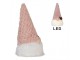 Christmas Decoration With LED Lighting Gnome LED 10x10x25 Cm / 3xAA Pink White Synthetic - 10.0 cm Clayre & Eef