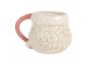 Keramický hrnek Santa Claus s růžovým ouškem - 16*11*10 cm / 550 ml Clayre & Eef