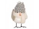Decoration Bird 6x6x14 Cm White Synthetic - 11*7*12 cm Clayre & Eef