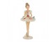 Béžová antik dekorace Ballerina s dortíčky na sukni - Ø 10*24 cm Clayre & Eef