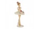 Béžová antik dekorace Ballerina s dortíčky na sukni - Ø 10*24 cm Clayre & Eef