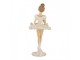 Béžová antik dekorace Ballerina s dortíčky na sukni - Ø 10*24 cm Clayre & Eef