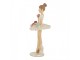 Béžová antik dekorace Ballerina s dortíčky na sukni - Ø 10*24 cm Clayre & Eef