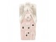 Růžový keramický LED domek Lamont - 11*10*24 cm Clayre & Eef