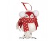 Decoration Bird 6x6x14 Cm Red White Synthetic - 12*7*10 cm Clayre & Eef