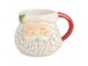 Keramický hrnek Santa Claus s červeným ouškem - 16*11*10 cm / 550 ml Clayre & Eef