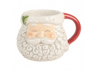 Keramický hrnek Santa Claus s červeným ouškem - 16*11*10 cm / 550 ml
