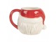 Keramický hrnek Santa Claus s červenou čepicí - 16*12*11 cm / 550ml Clayre & Eef