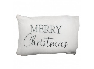 Cushion Cover 35x50 Cm White Polyester - Christmas