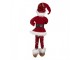 Vánoční dekorace Elf v červeném Santa obleku - 17*12*52 cm Clayre & Eef