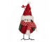 Decoration Bird 6x6x14 Cm Red Synthetic - 11*7*12 cm Clayre & Eef