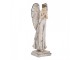 Šedá antik dekorace anděl s odřením Angel - 9*8*23 cm Clayre & Eef