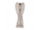 Šedá antik dekorace anděl s odřením Angel - 9*8*23 cm Clayre & Eef