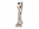 Šedá antik dekorace anděl s odřením Angel - 9*8*23 cm Clayre & Eef
