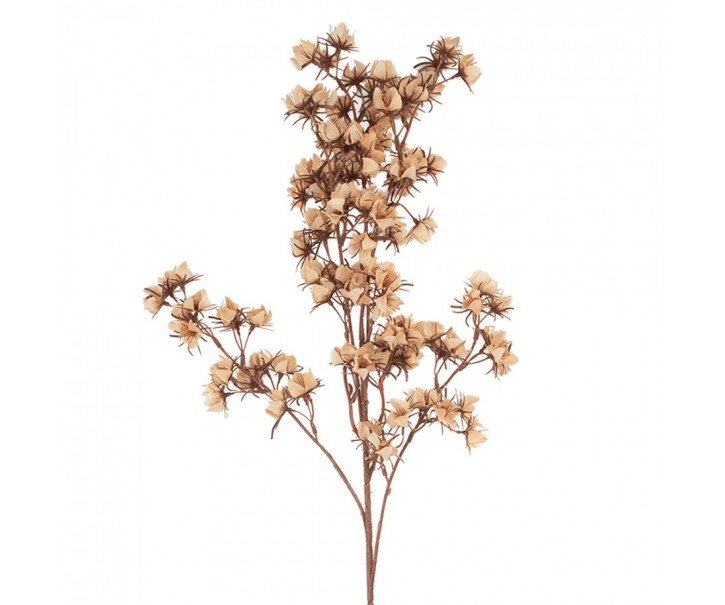 Dekorace umělá větvička s jemnými růžovými květy - 10*10*86 cm Clayre & Eef