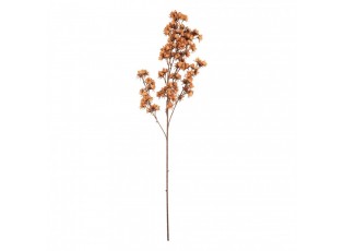 Dekorace umělá větvička s jemnými oranžovými květy - 10*10*86 cm