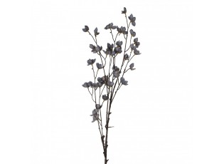 Dekorace umělá větvička s jemnými modrými květy - 8*8*110 cm