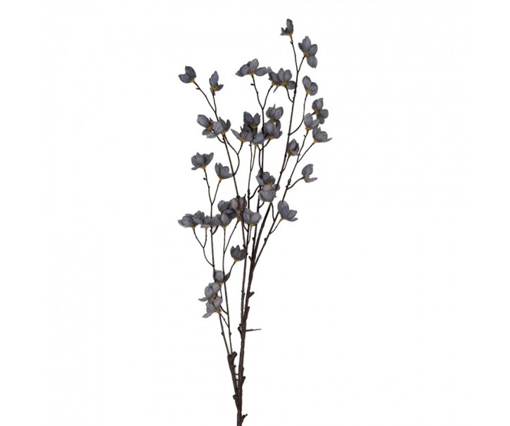 Dekorace umělá větvička s jemnými modrými květy - 8*8*110 cm Clayre & Eef