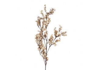 Dekorace umělá větvička s jemnými bílými květy - 10*8*104 cm
