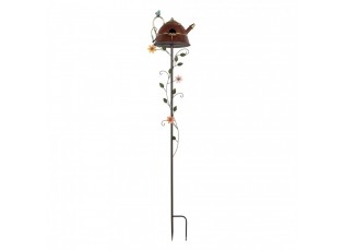 Garden Stake 27x24x147 Cm Red Metal - 27*24*147 cm