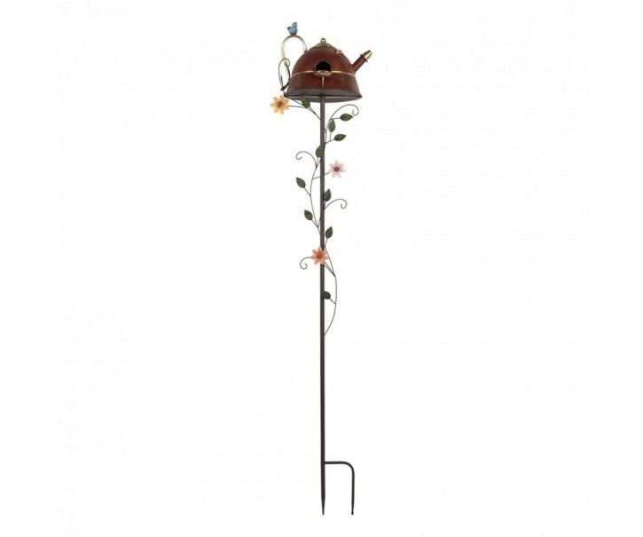 Garden Stake 27x24x147 Cm Red Metal - 27*24*147 cm Clayre & Eef