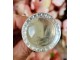 Transparentní skleněná úchytka Mai - Ø 4 cm Chic Antique